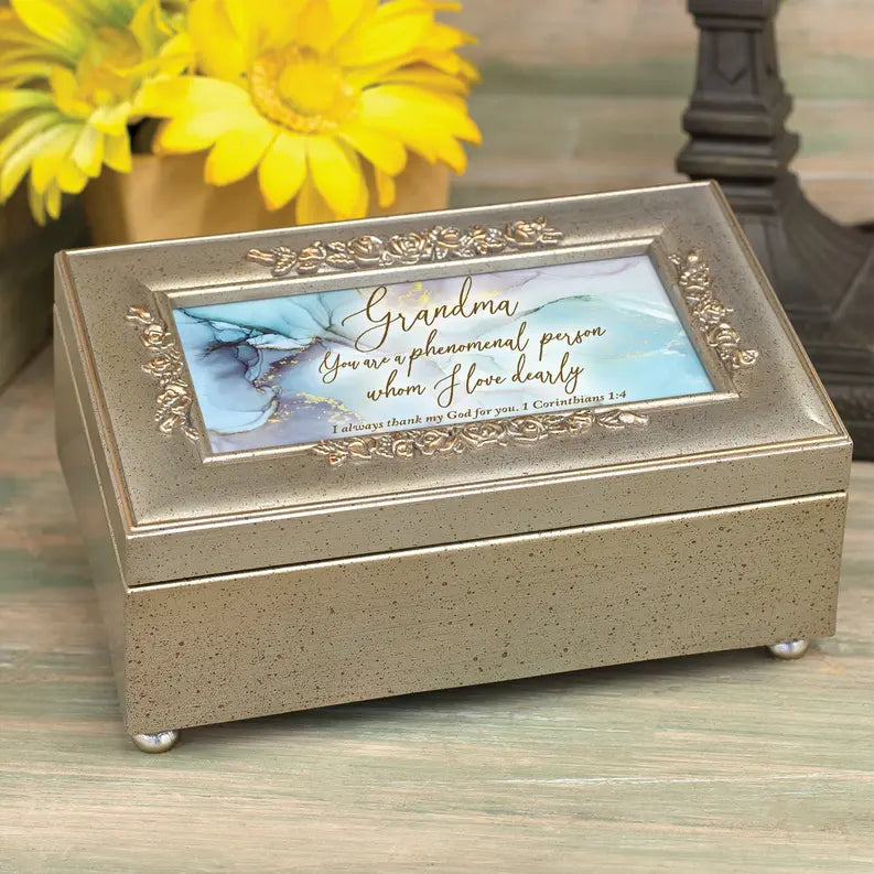 Petite Music Box Rose Phenomenal Grandma Dicksons Inc