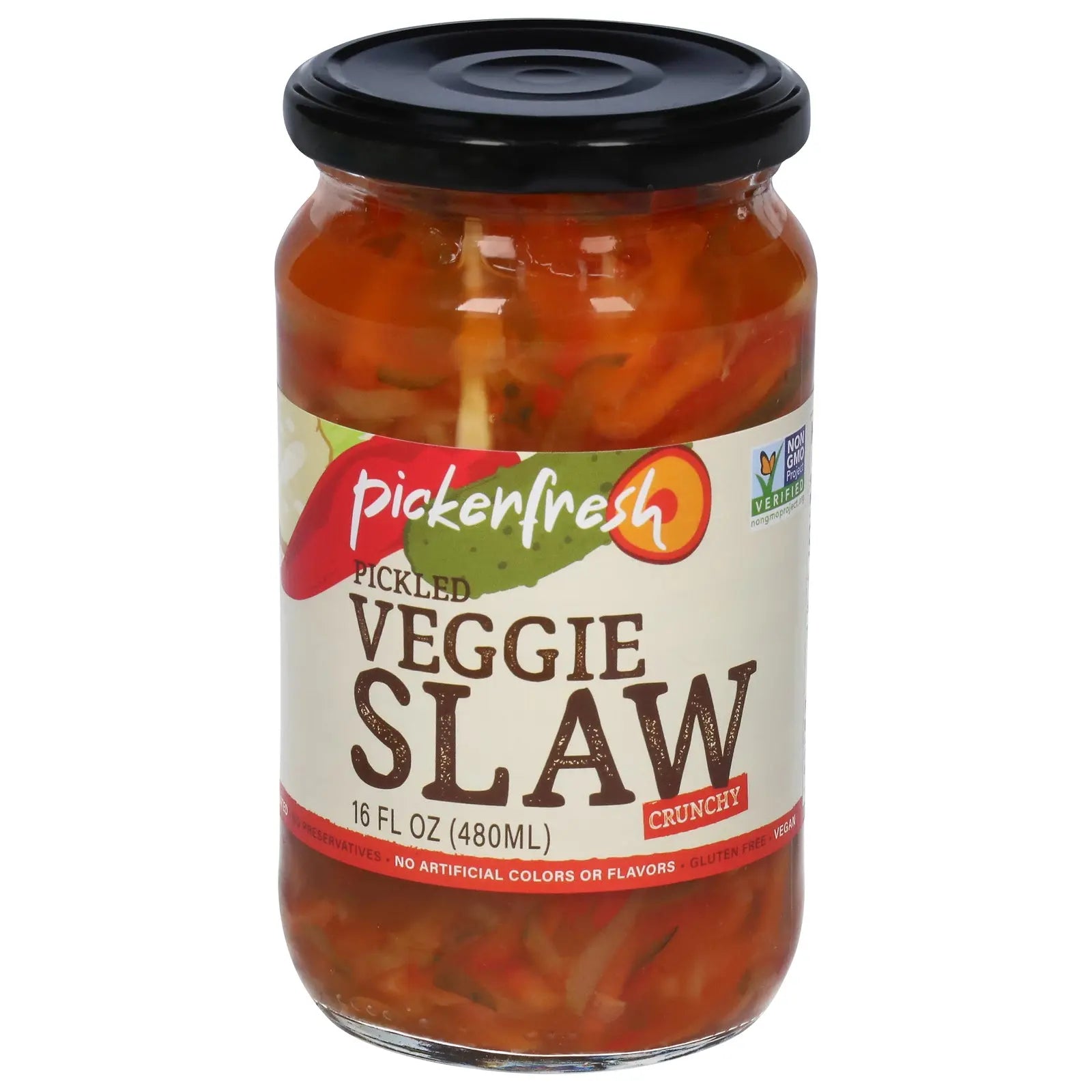 Pickerfresh - Veggie Slaw Pickled - Cs Of 6-16 Fz Pickerfresh