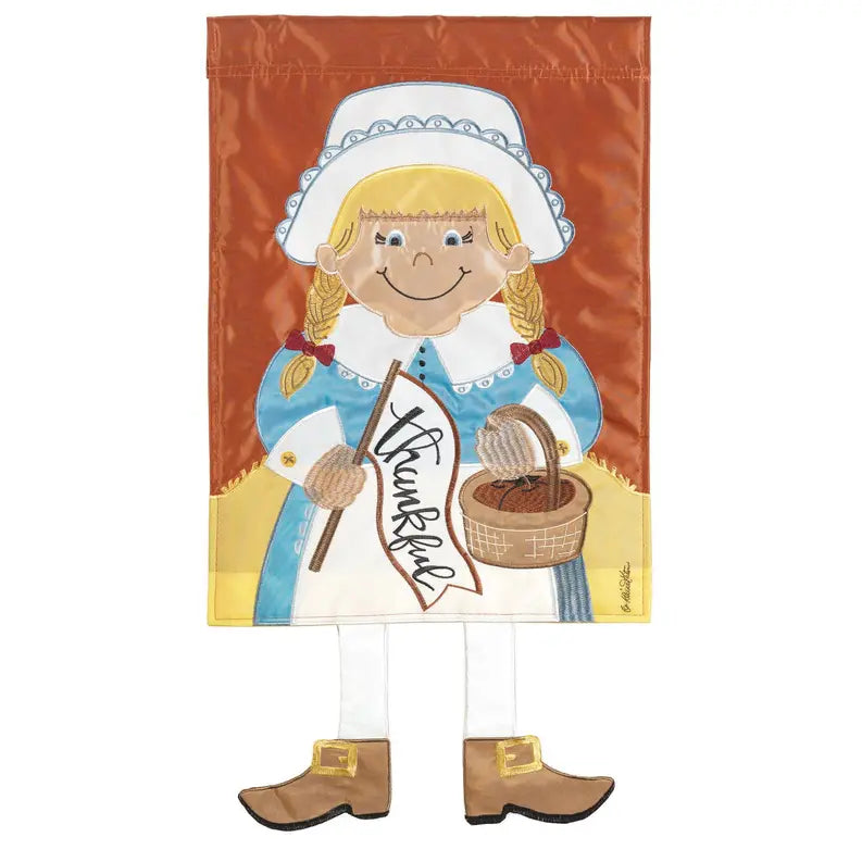 Pilgram Girl Legs Outdoor Flag Dicksons Inc