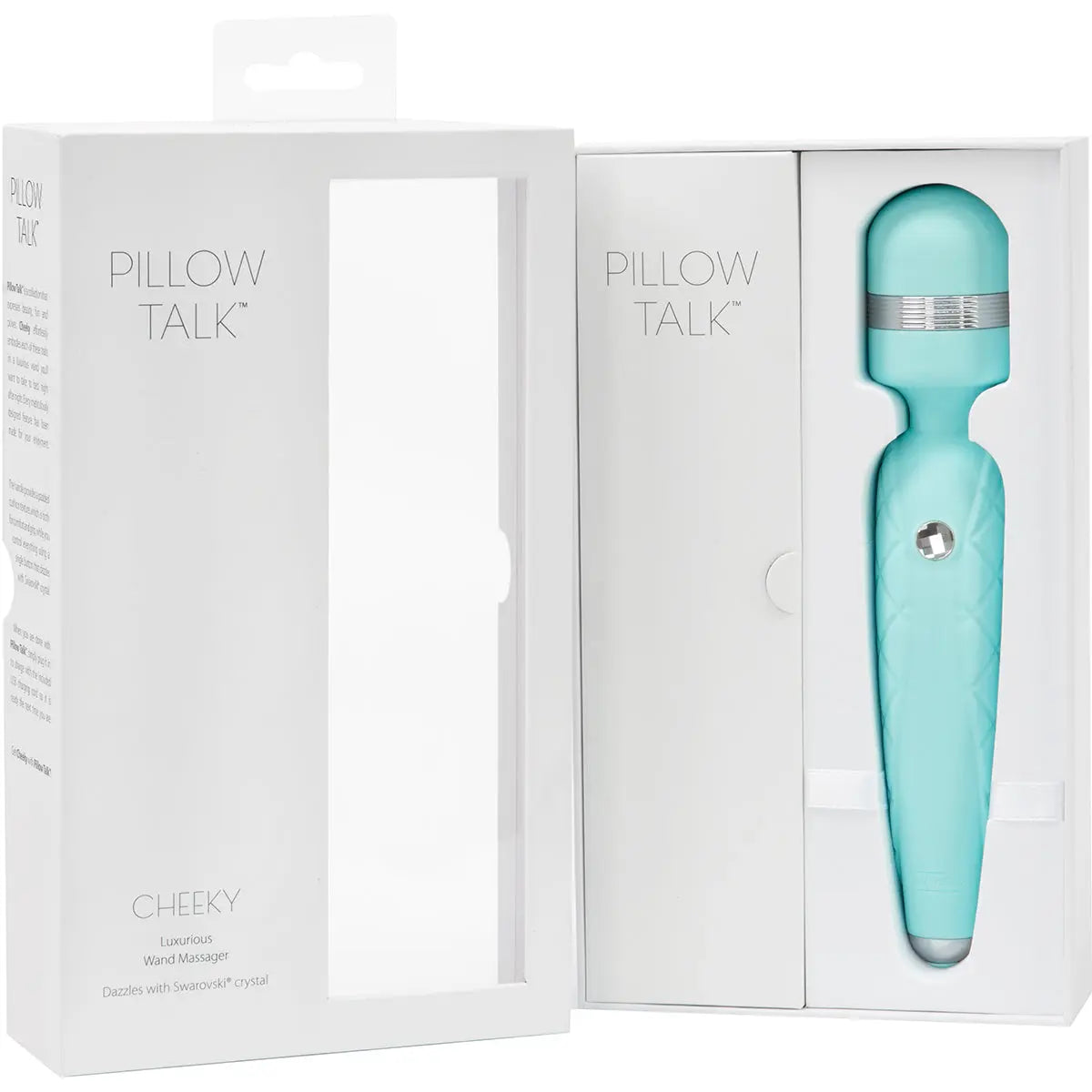 Pillow Talk Cheeky Wand -Teal BMS