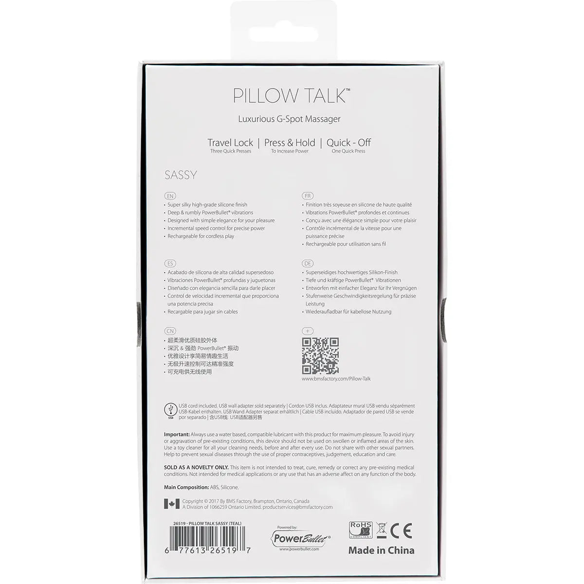 Pillow Talk Sassy G-Spot - Pink - GreatEagleInc