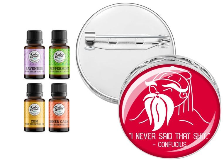 Pin Brooch Diffuser Wild Essentials
