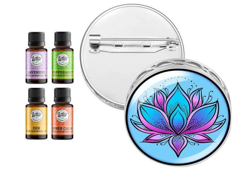Pin Brooch Diffuser Wild Essentials