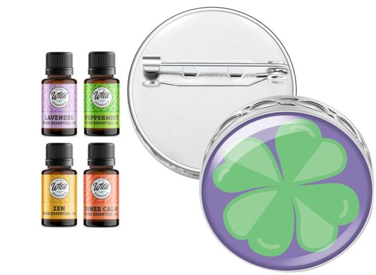 Pin Brooch Diffuser Wild Essentials