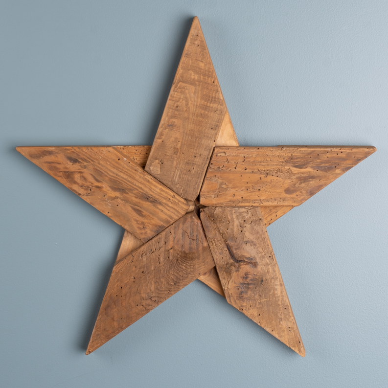 Pine Wood Star Decor Melrose International