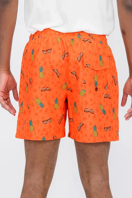 Pineapple Shade Print Swim Shorts WEIV