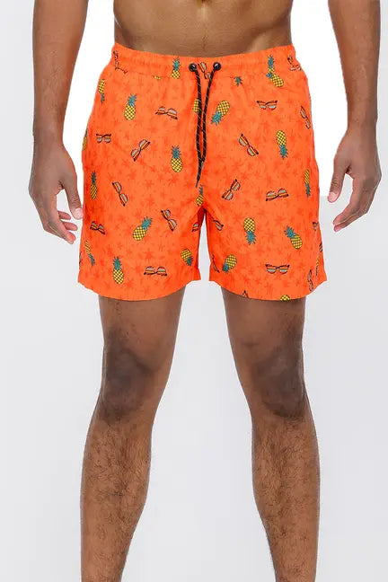 Pineapple Shade Print Swim Shorts WEIV