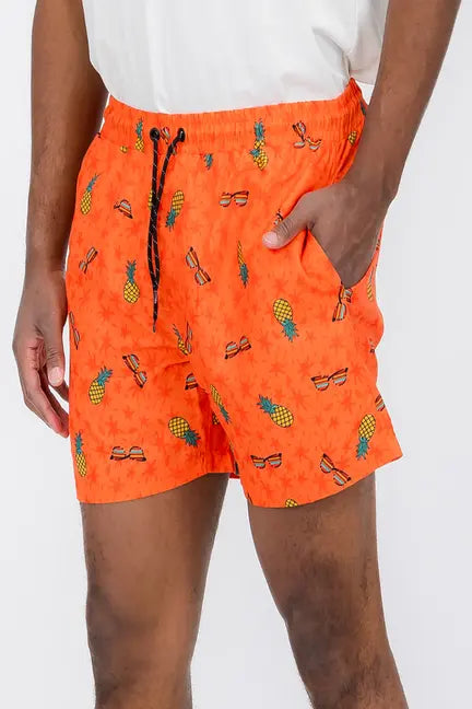 Pineapple Shade Print Swim Shorts WEIV
