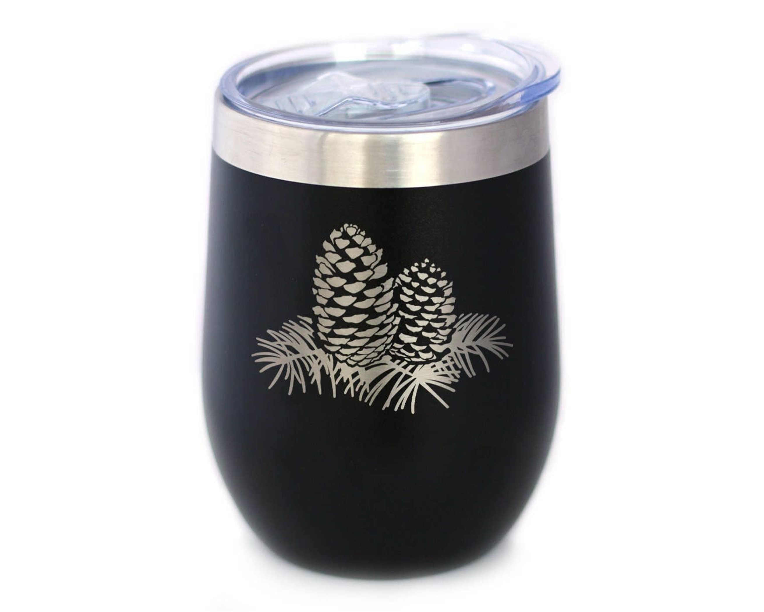 Pinecones Insulated Wine Tumbler - Pine Cone Gifts and Decor Bevvee