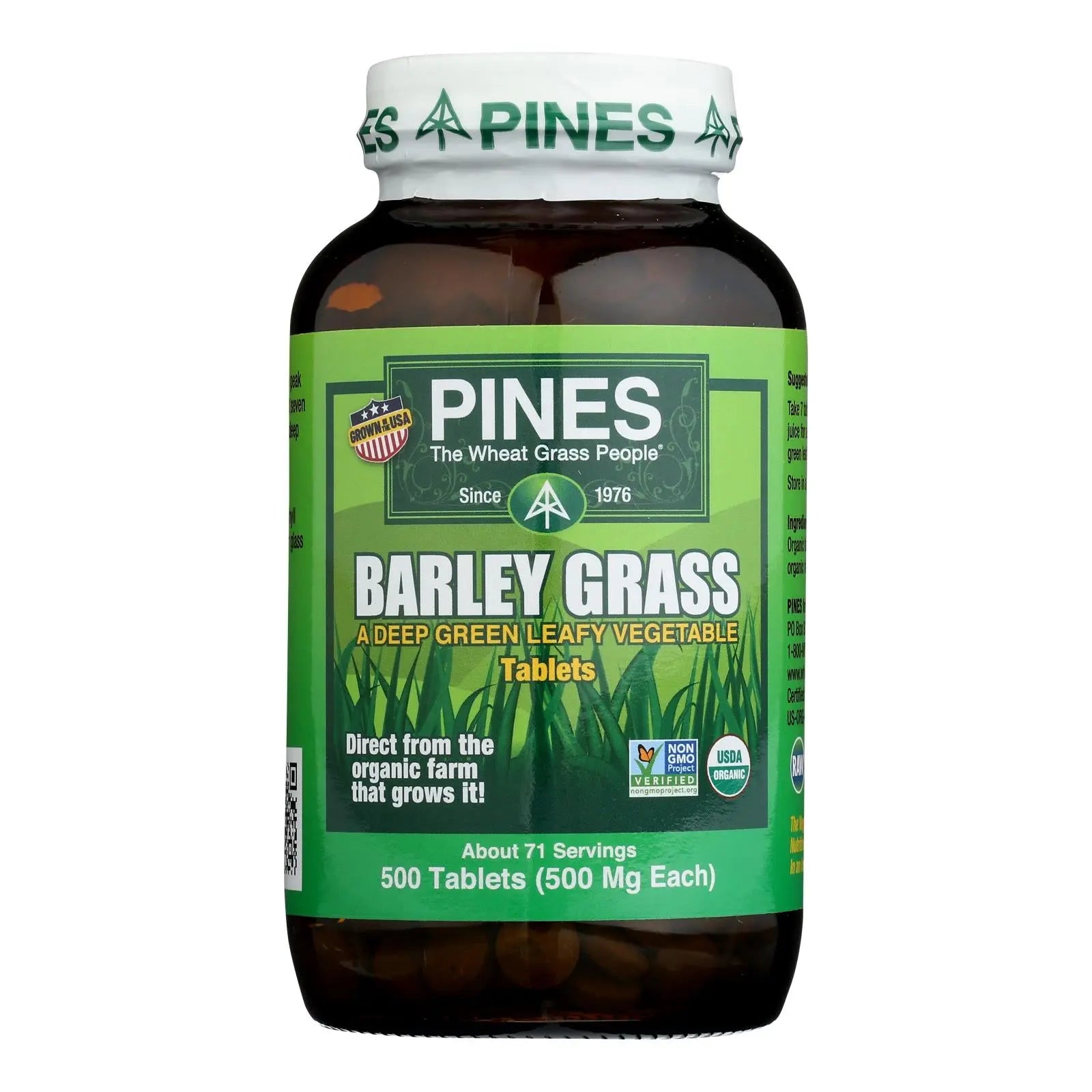 Pines International Barley Grass - 500 Mg - 500 Tablets Pines International