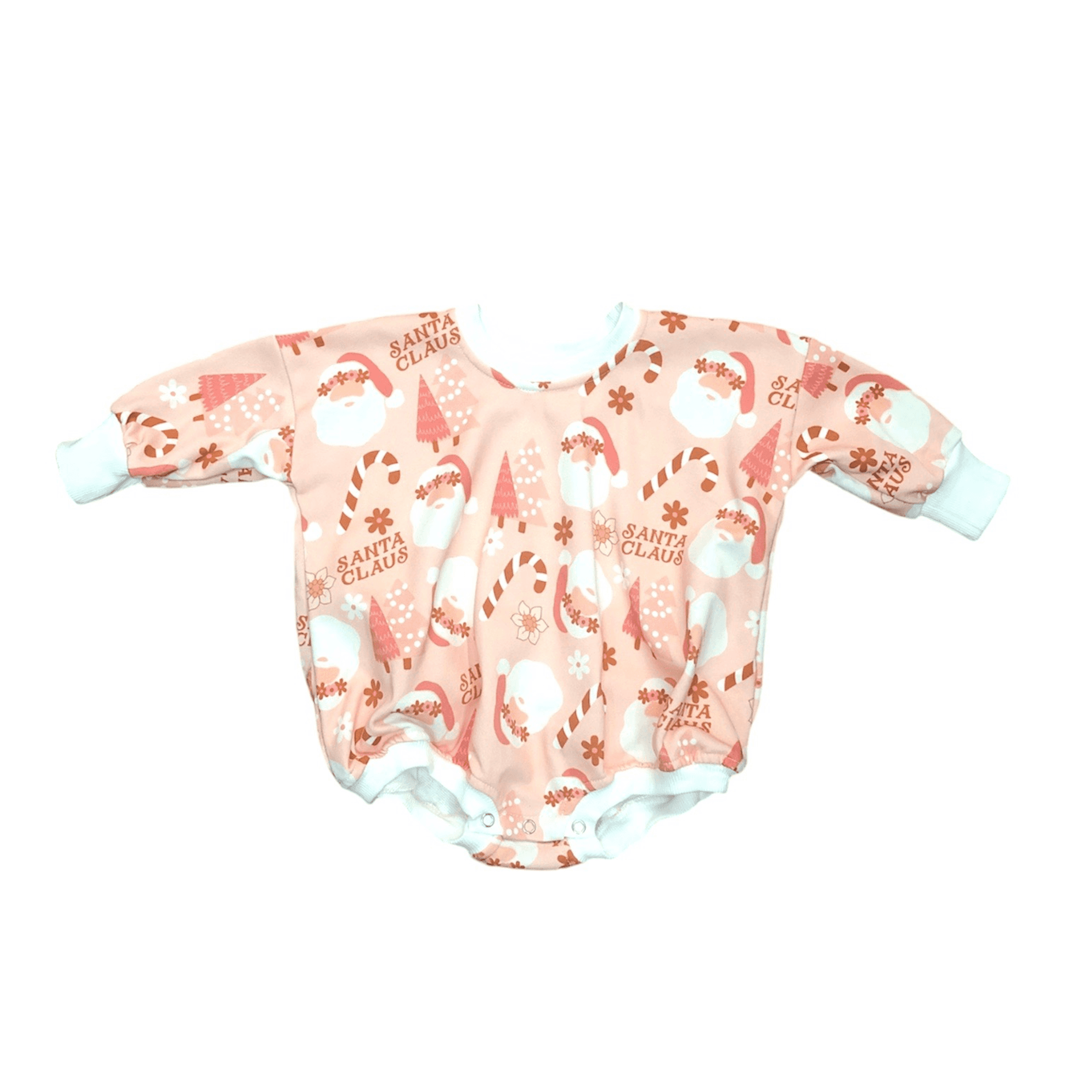 Pink Christmas Bubble Romper Melina & Me