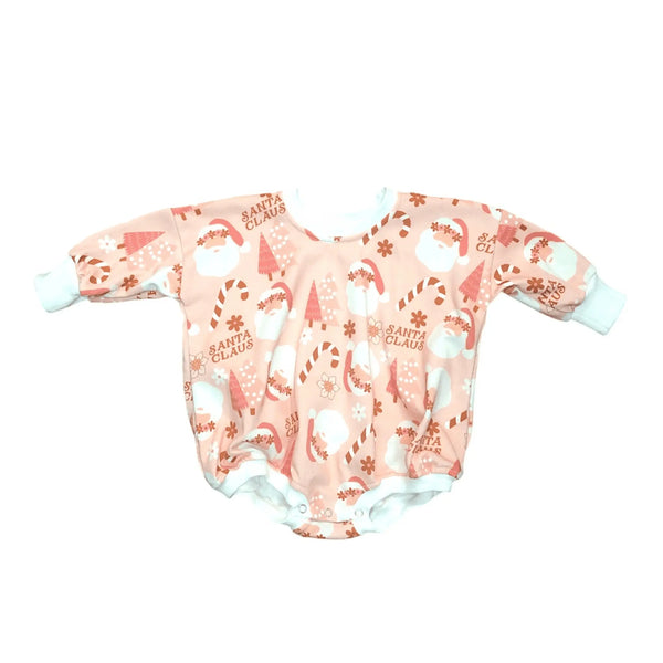Pink Christmas Bubble Romper Melina & Me