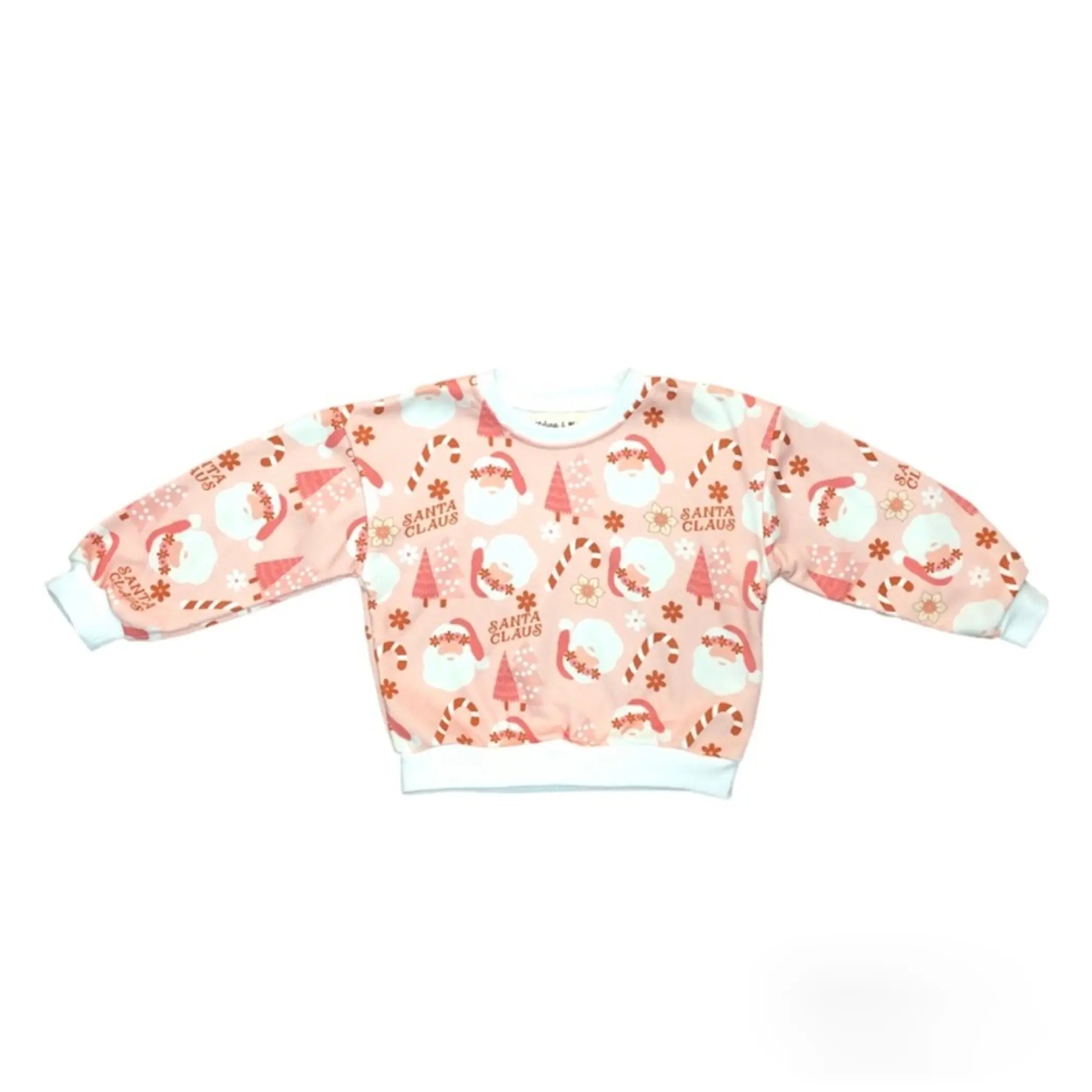 Pink Christmas Sweatshirt Melina & Me