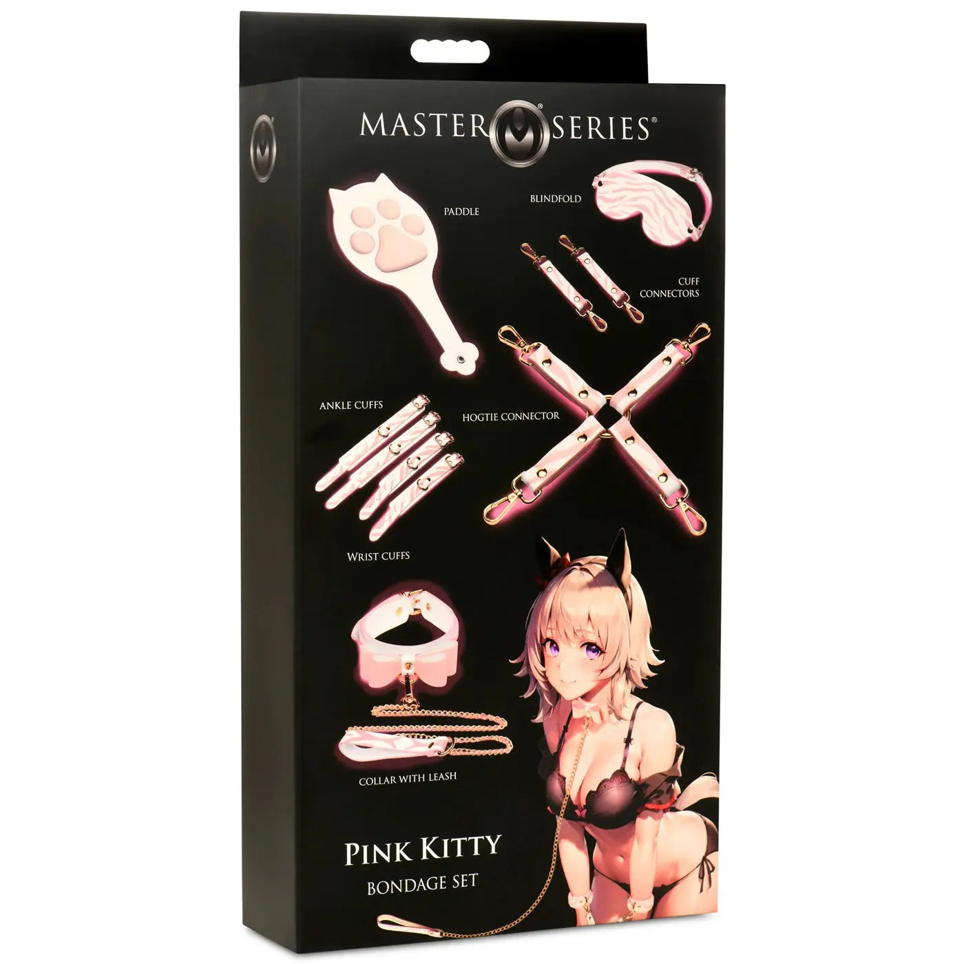 Pink Kitty Bondage Set - White/pink XR Brands Master Series