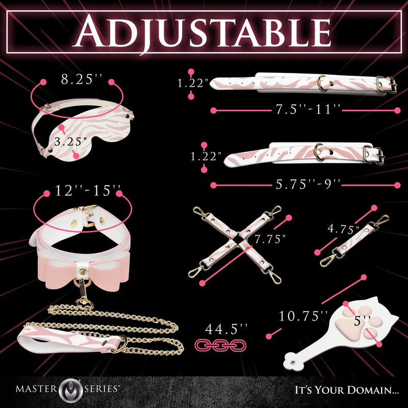 Pink Kitty Bondage Set - White/pink XR Brands Master Series