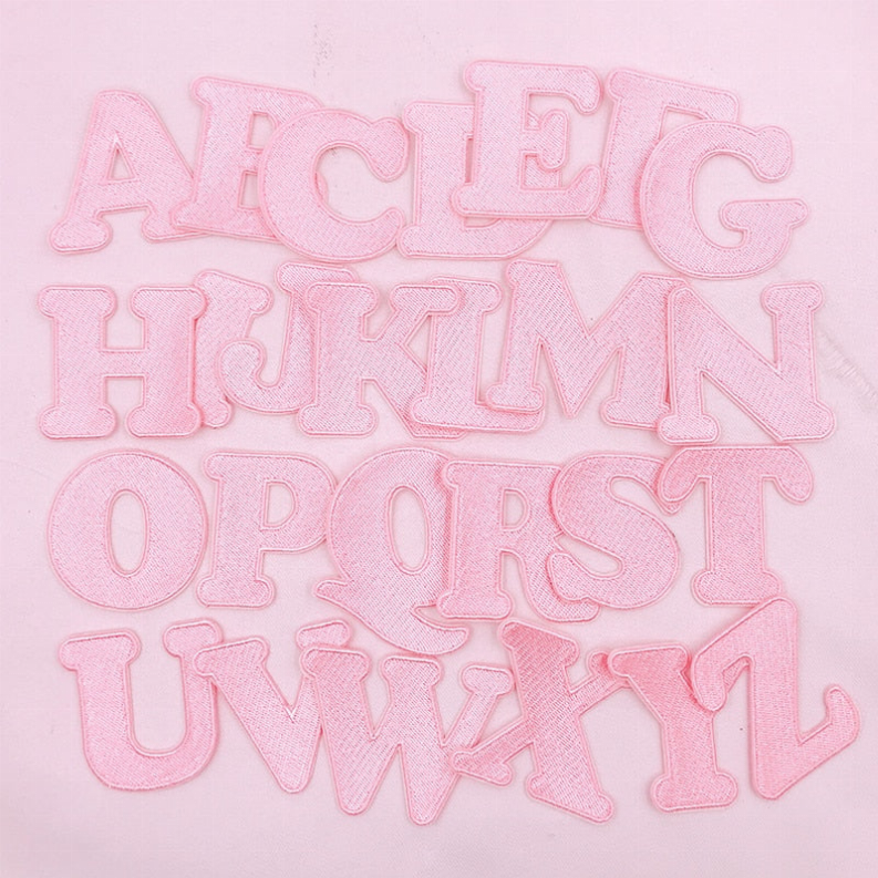 Pink Letter Patches Cocus Pocus