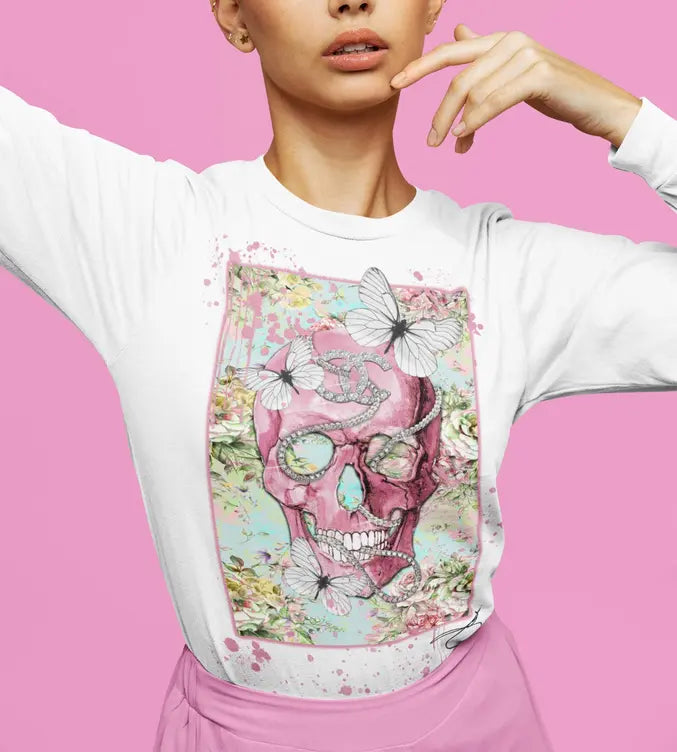 Pink Skull By Jodi