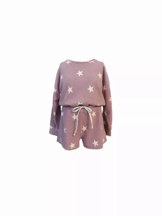Pink Starburst Romper Tru Luv