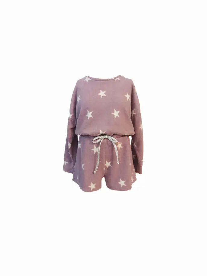 Pink Starburst Romper Tru Luv