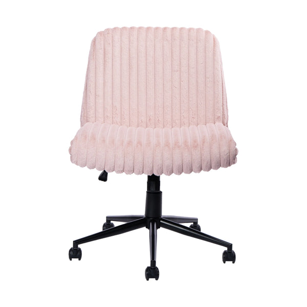 Pink and Black Adjustable Height Rolling Gaming Chair Homeroots Office