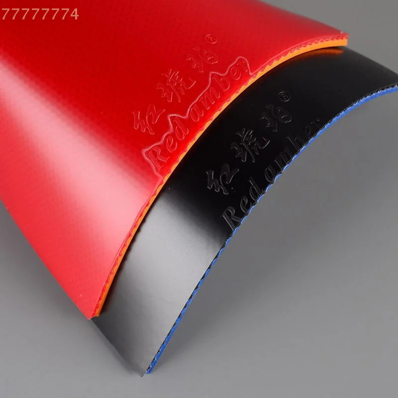 Pips-In Astringent Sponge Stick Ping Pong Rubber for Table Tennis Training Red Amber Highly Elastic Table Tennis Rubber GreatEagleInc
