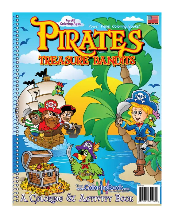 Pirate Treasures Coloring Book Really Big Coloring Books