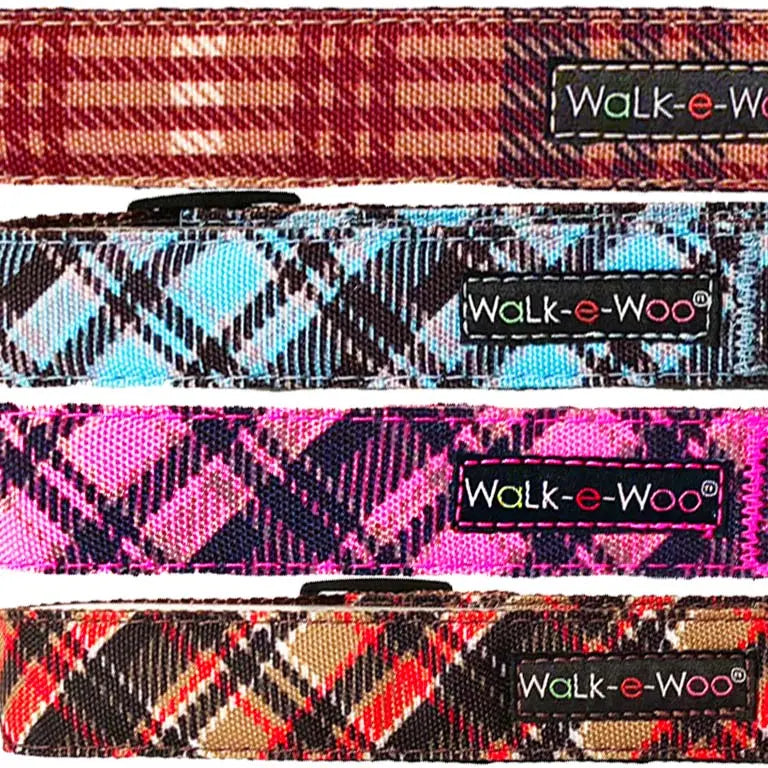 Plaid Dog Collars Walk-e-Woo