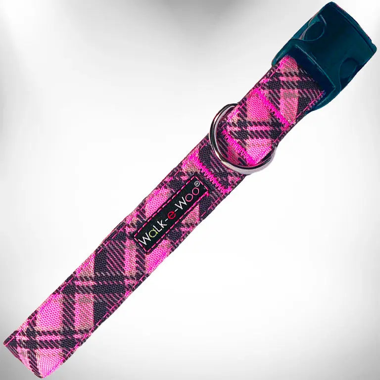 Plaid Dog Collars Walk-e-Woo