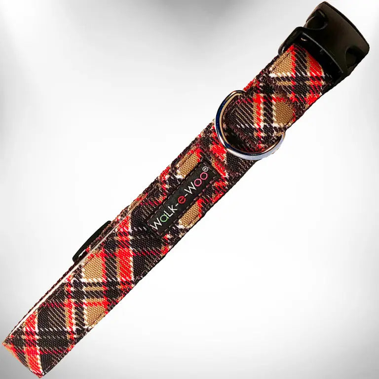 Plaid Dog Collars Walk-e-Woo