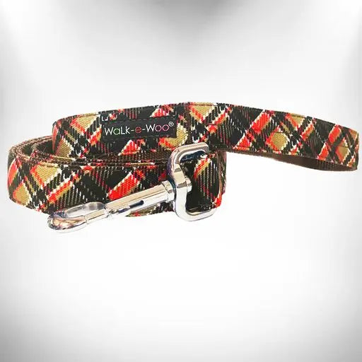 Plaid Dog Leads Walk-e-Woo