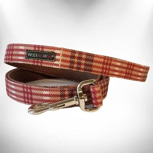 Plaid Dog Leads Walk-e-Woo