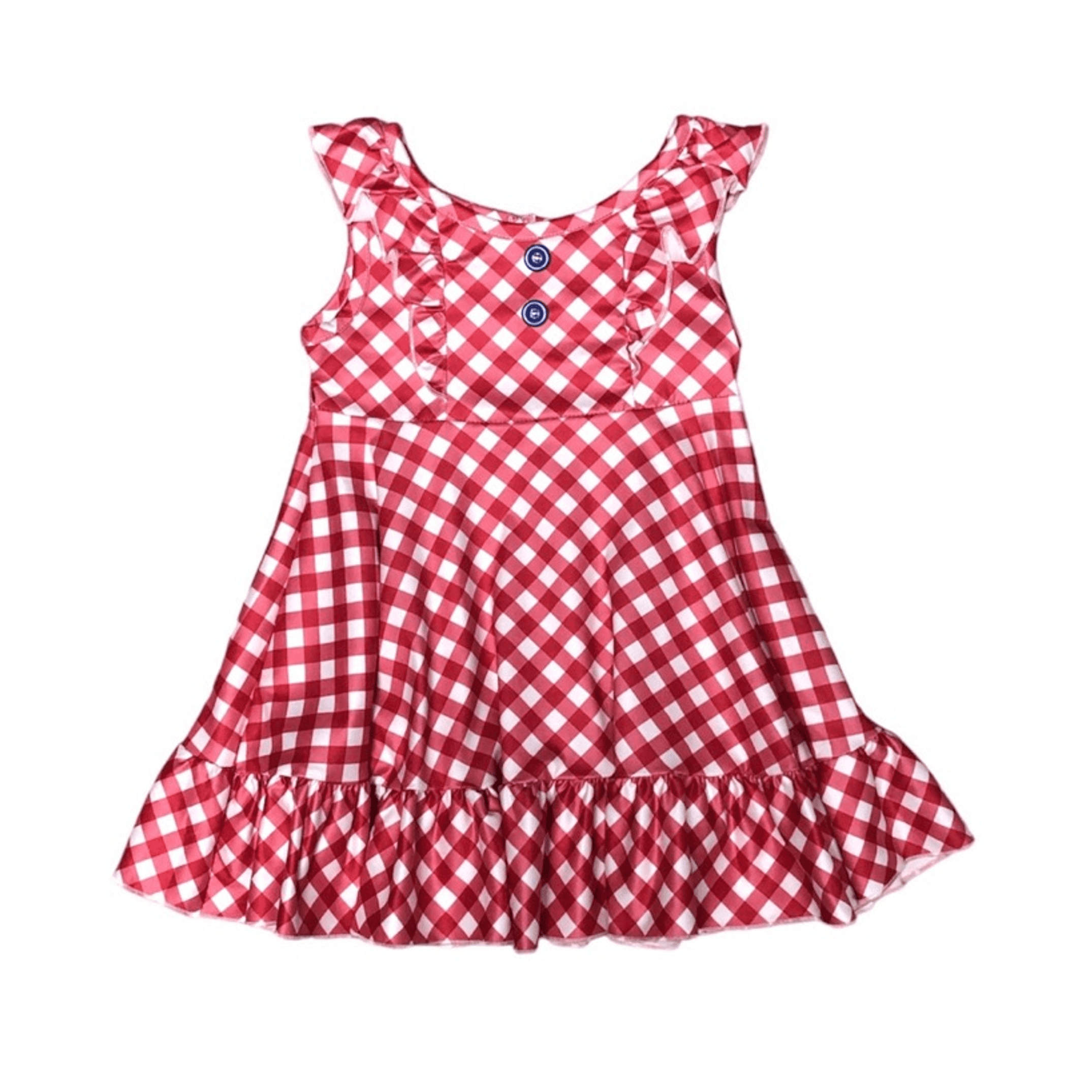 Plaid Dress (Red) Melina & Me