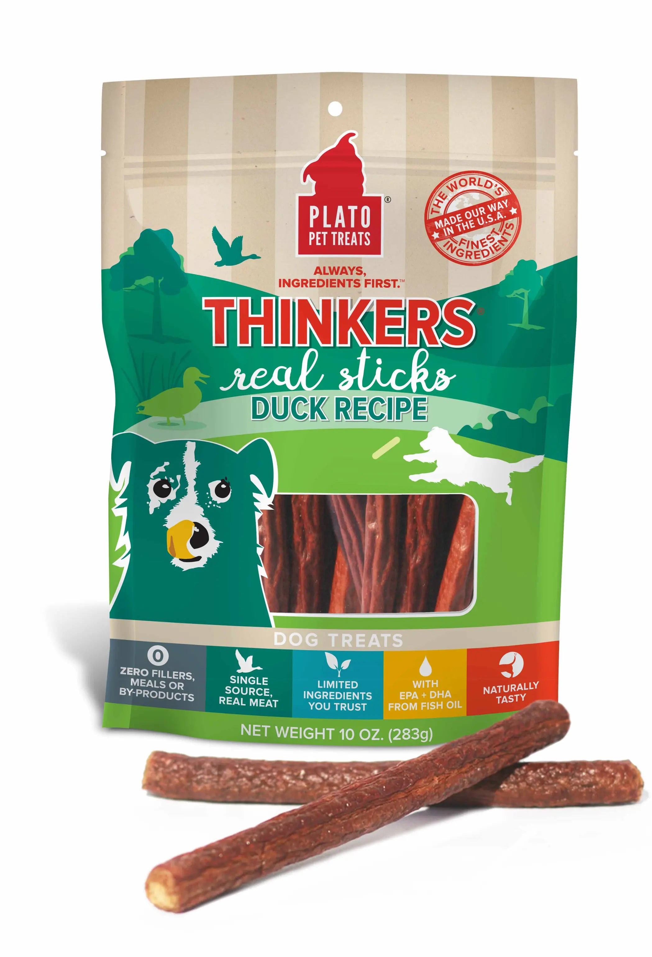 Plato Thinkers Duck Plato Pet Treats