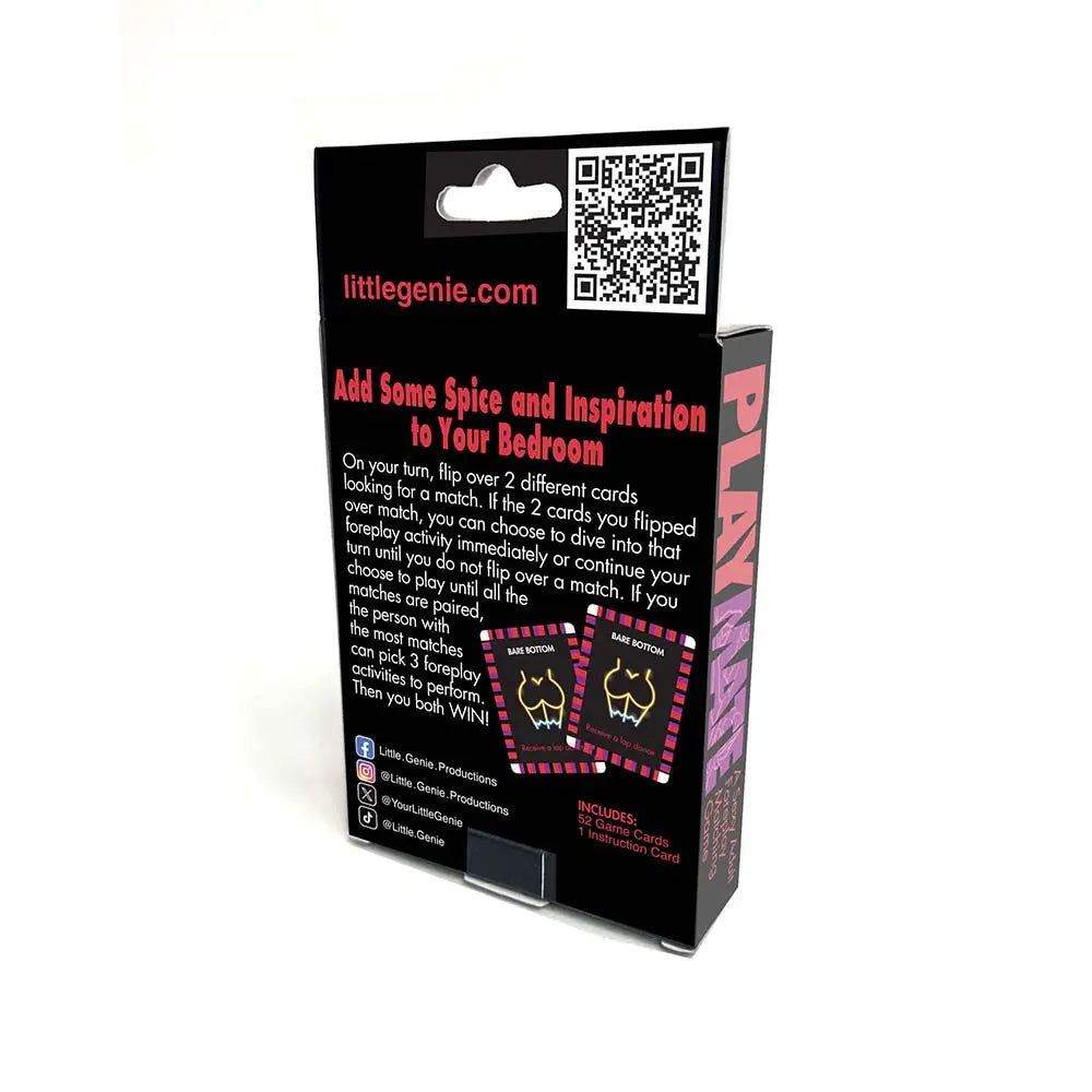 Play Mate Foreplay Card Game Little Genie