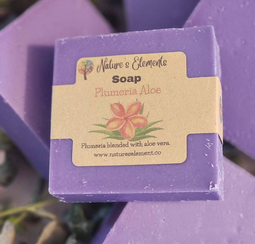 Plumeria & Aloe Handcrafted Soap Natures Elements