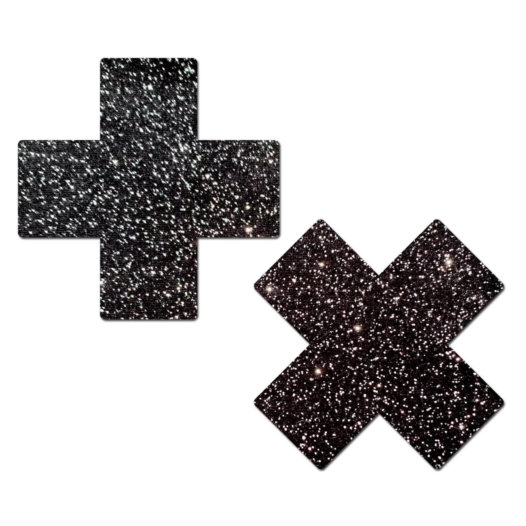 Plus X Sparkle Black Plus Nipple Pasties Pastease