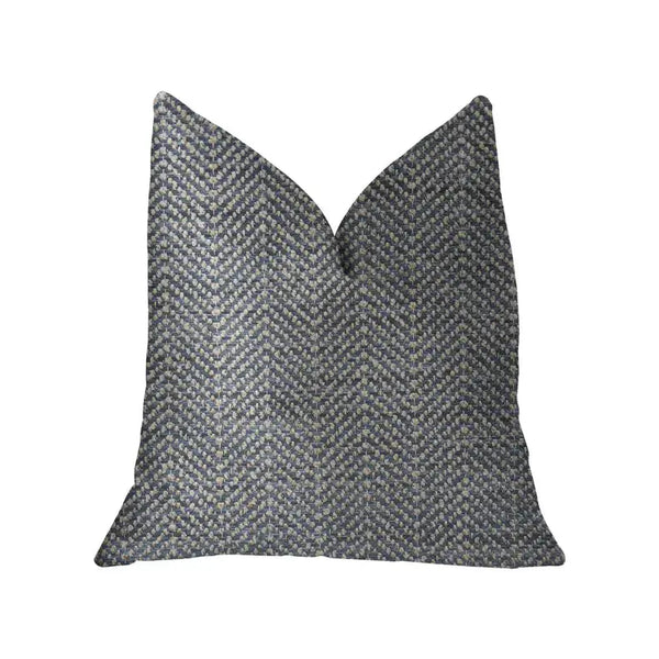 Plutus Amalfi Blue and Ivory Luxury Throw Pillow Plutus Brands