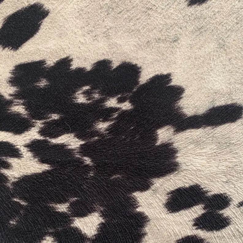 Plutus Black Cowhide Animal Luxury Throw Pillow Plutus Brands