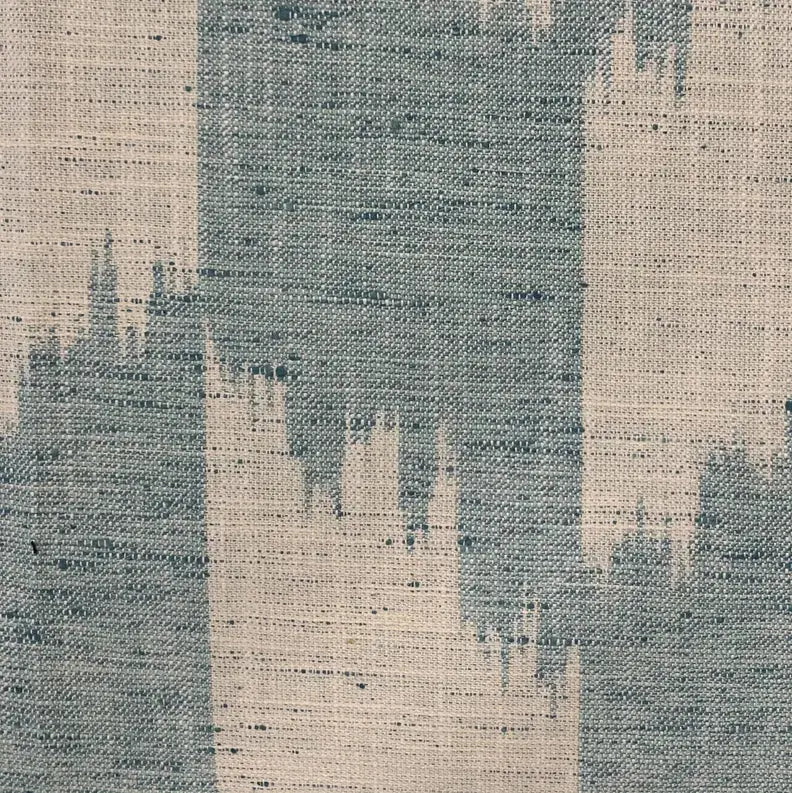 Plutus Blue Faded Abstract Luxury Throw Pillow Plutus Brands