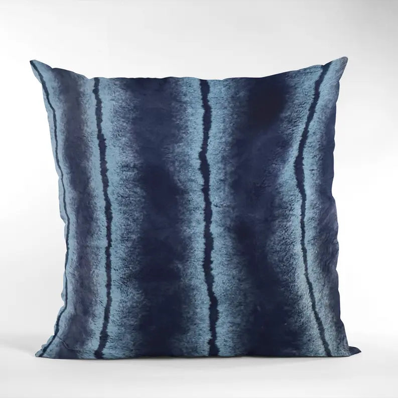 Plutus Blue Fluffy Fields Animal Faux Fur Luxury Throw Pillow Plutus Brands