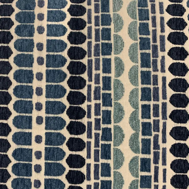 Plutus Blue Harmony Border Luxury Throw Pillow Plutus Brands