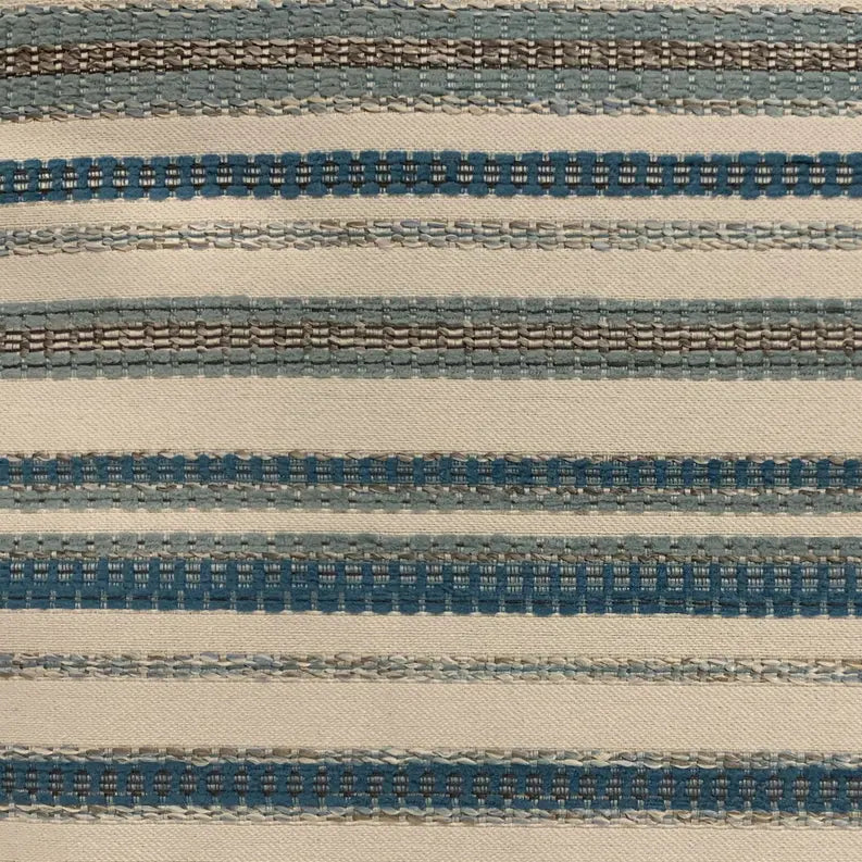 Plutus Blue Lanes Stripe Luxury Throw Pillow Plutus Brands