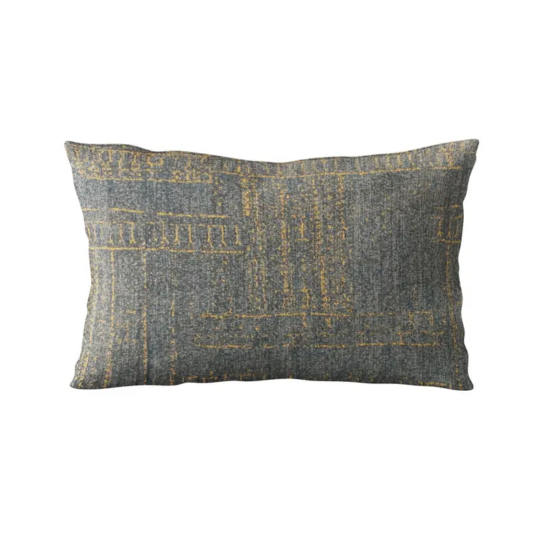 Plutus Blue Lux Abstract Luxury Throw Pillow Plutus Brands