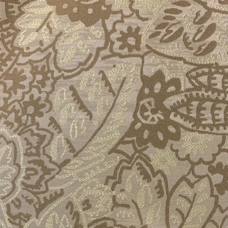 Plutus Brown Mustard Jacquard Luxury Throw Pillow Plutus Brands