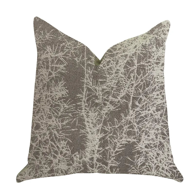 Plutus Garden Breeze Luxury Throw Pillow in Gray and Beige Colors Plutus Brands