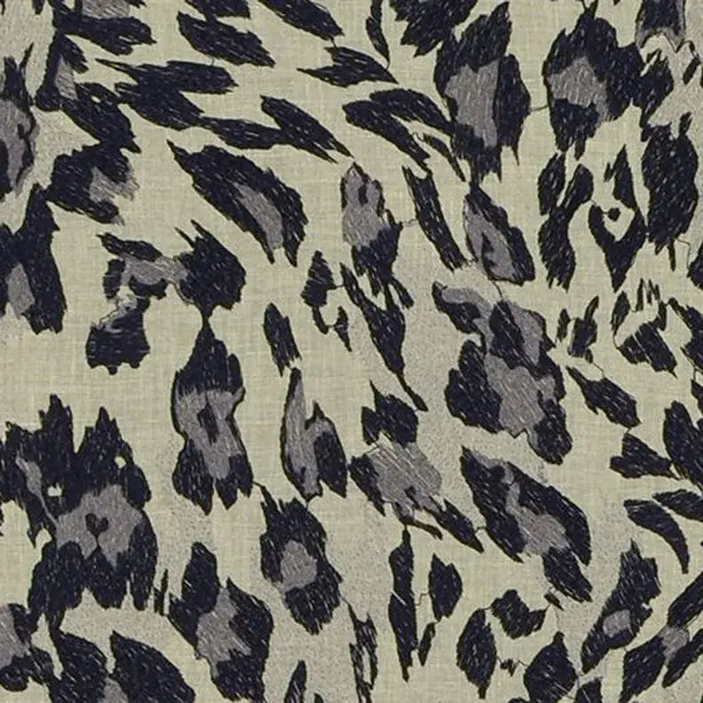 Plutus Granite Cheetah Embroydery Luxury Throw Pillow Plutus Brands