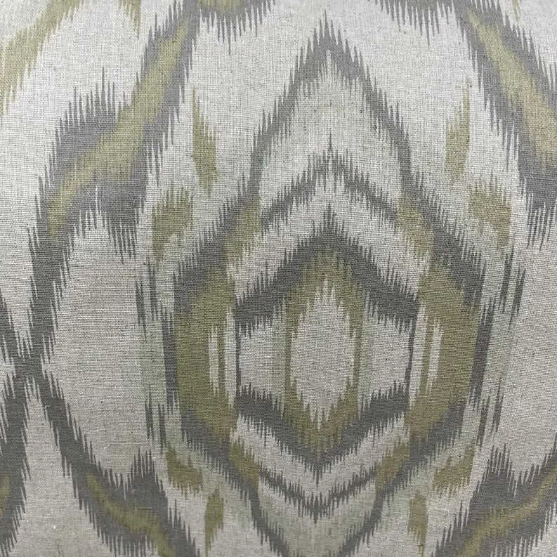 Plutus Ikat Dream Gray, Citrine Handmade Luxury Pillow Plutus Brands