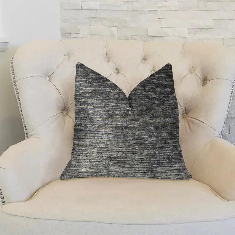Plutus Lavish Touch Blue Luxury Throw Pillow Plutus Brands