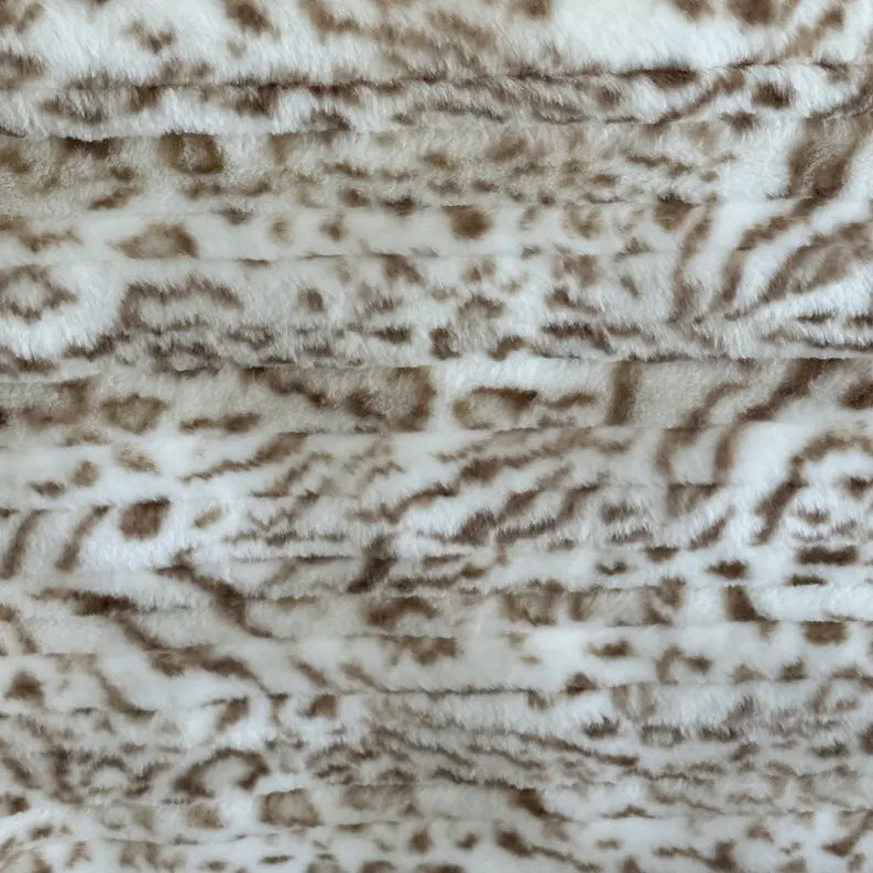 Plutus Light Brown Luxe Lash Animal Faux Fur Luxury Throw Pillow Plutus Brands
