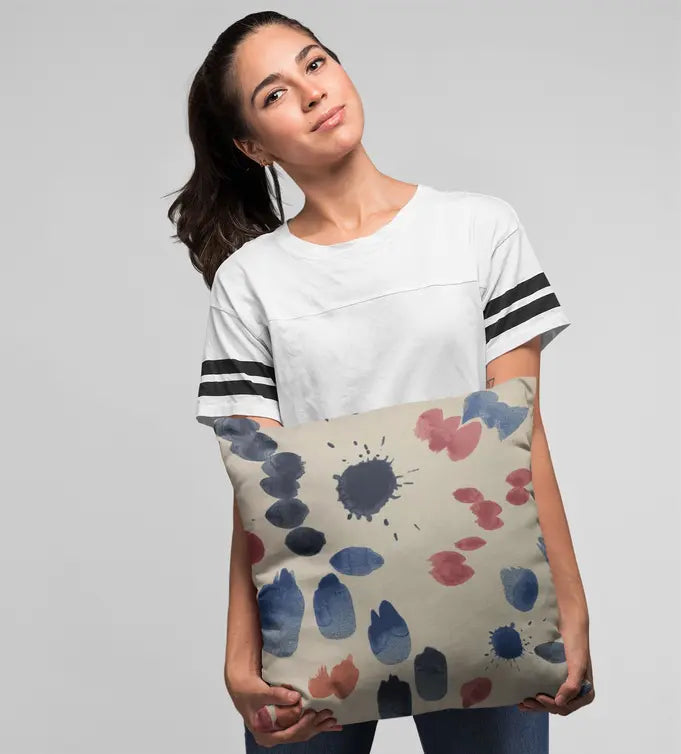 Plutus Multi-Color Creative Art Dot Luxury Throw Pillow Plutus Brands